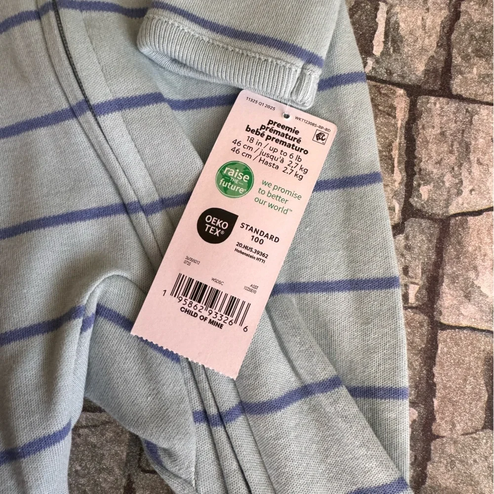 Carter's Little Brother Striped One Piece Sz PM